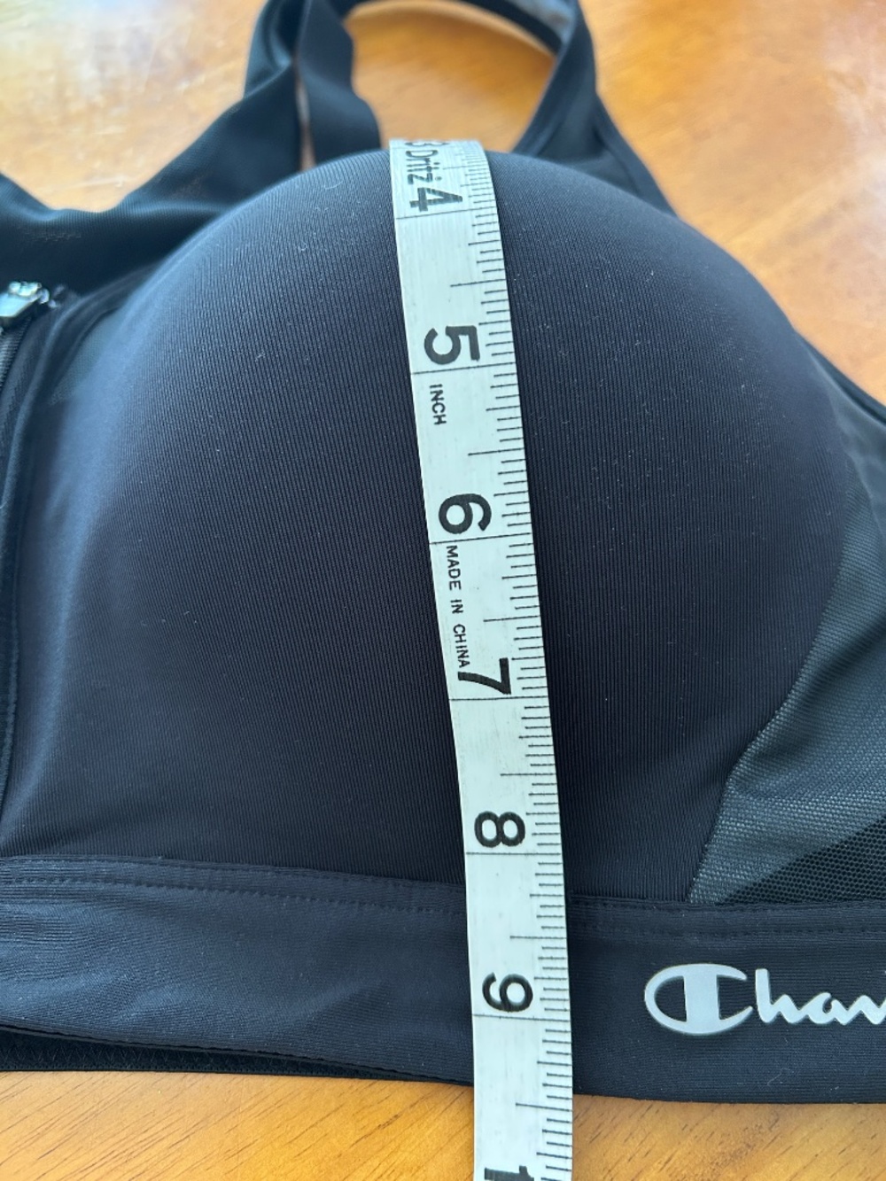 Champion Black Front-Zip Supportive Sports Bra, X Large Sizing - See Photos - Picture 8 of 9